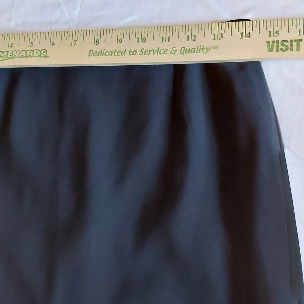 Anne Klein Women's Black Skirt Suit Set W/Stitching Size 4 Long Sleeve Executive - Picture 13 of 14